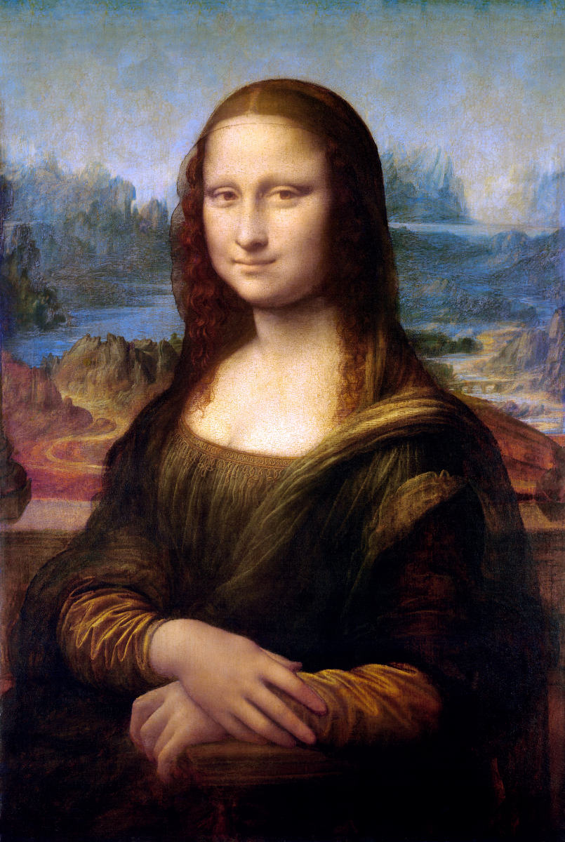 &#39;Mona Lisa&#39; by Leonardo da Vinci . Open Edition Fine Art Print. Art Gallery Historic Art