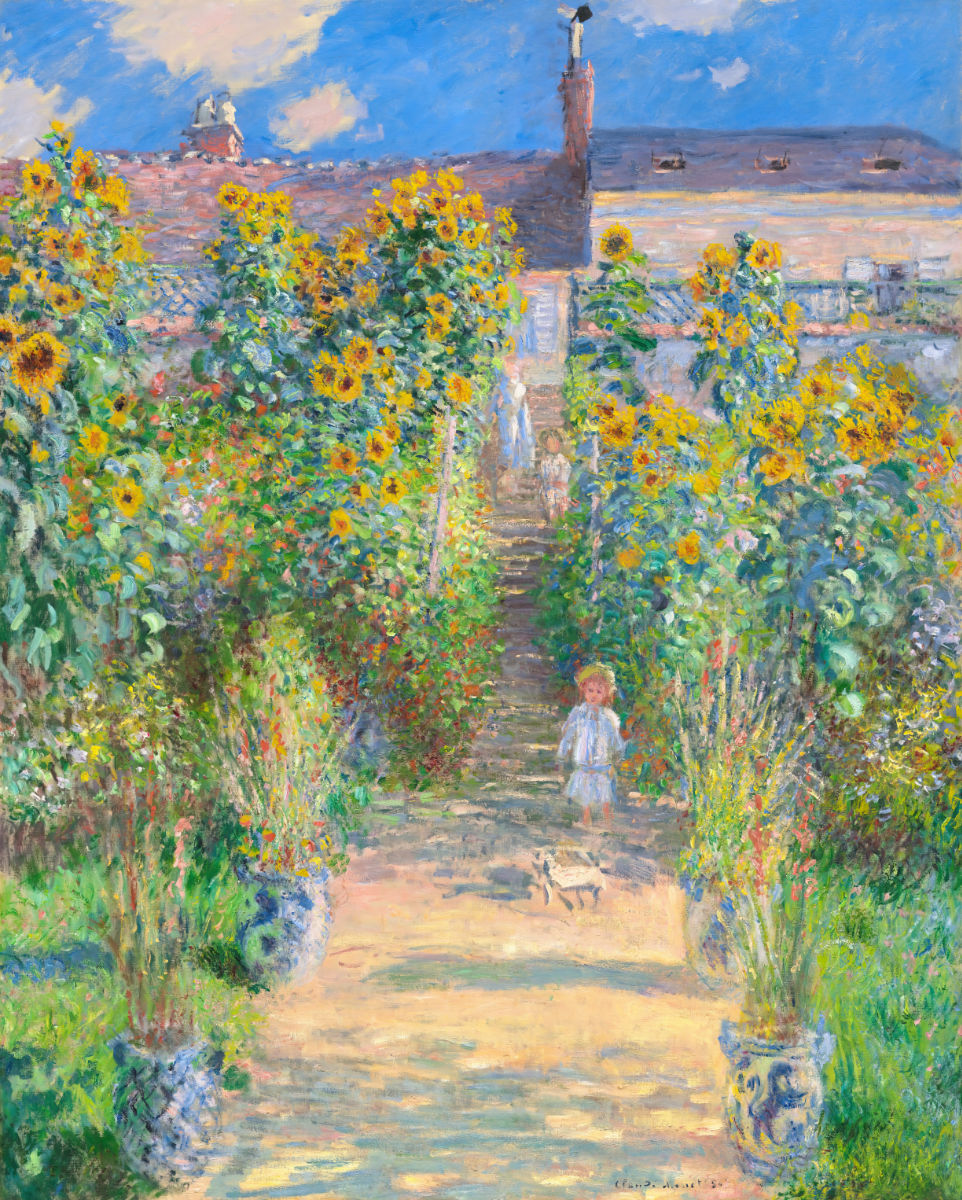 &#39;The Artist&#39;s Garden at Vétheuil&#39; by Claude Monet. Open Edition Fine Art Print. Historic Art