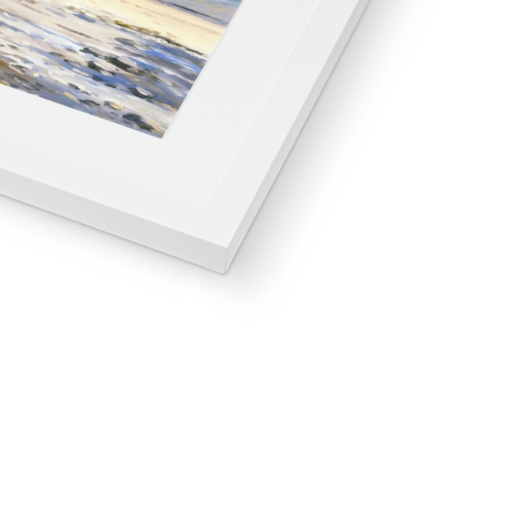 Ted Dyer Framed Open Edition Cornish Fine Art Beach Print. &#39;Clear Waters, Tresco&#39;. Cornwall Art Gallery