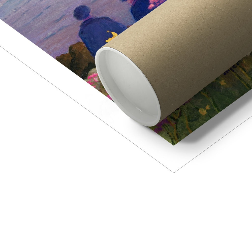 Ted Dyer Fine Art Print. Open Edition Cornish Art Print. 'Soft Light and Summer Flowers. St Ives'. Cornwall Art Gallery