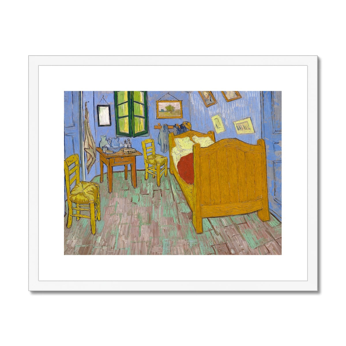 Vincent Van Gogh Framed Open Edition Art Print. 'The Bedroom'. Art Gallery Historic Art