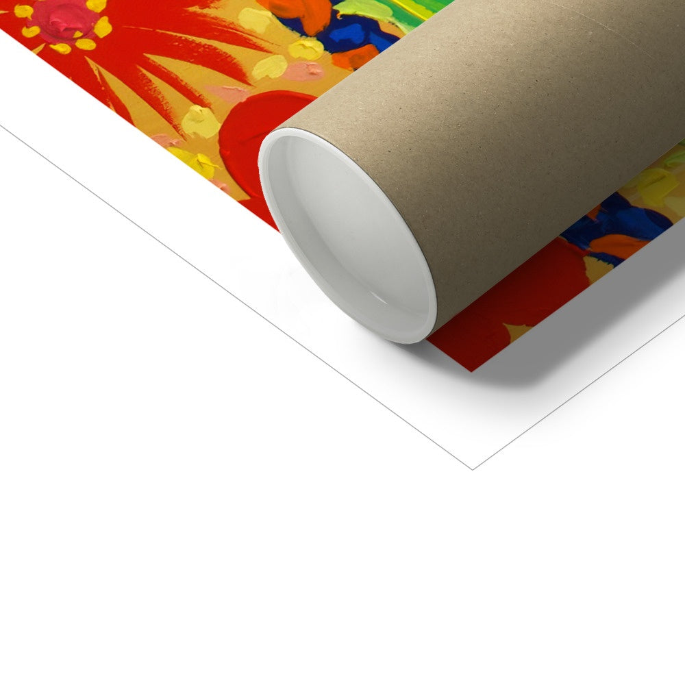 John Dyer Fine Art Print. Open Edition Cornish Art Print. 'Race Day, Tall Ships, Gyllyngvase Beach, Falmouth'. Cornwall Art Gallery