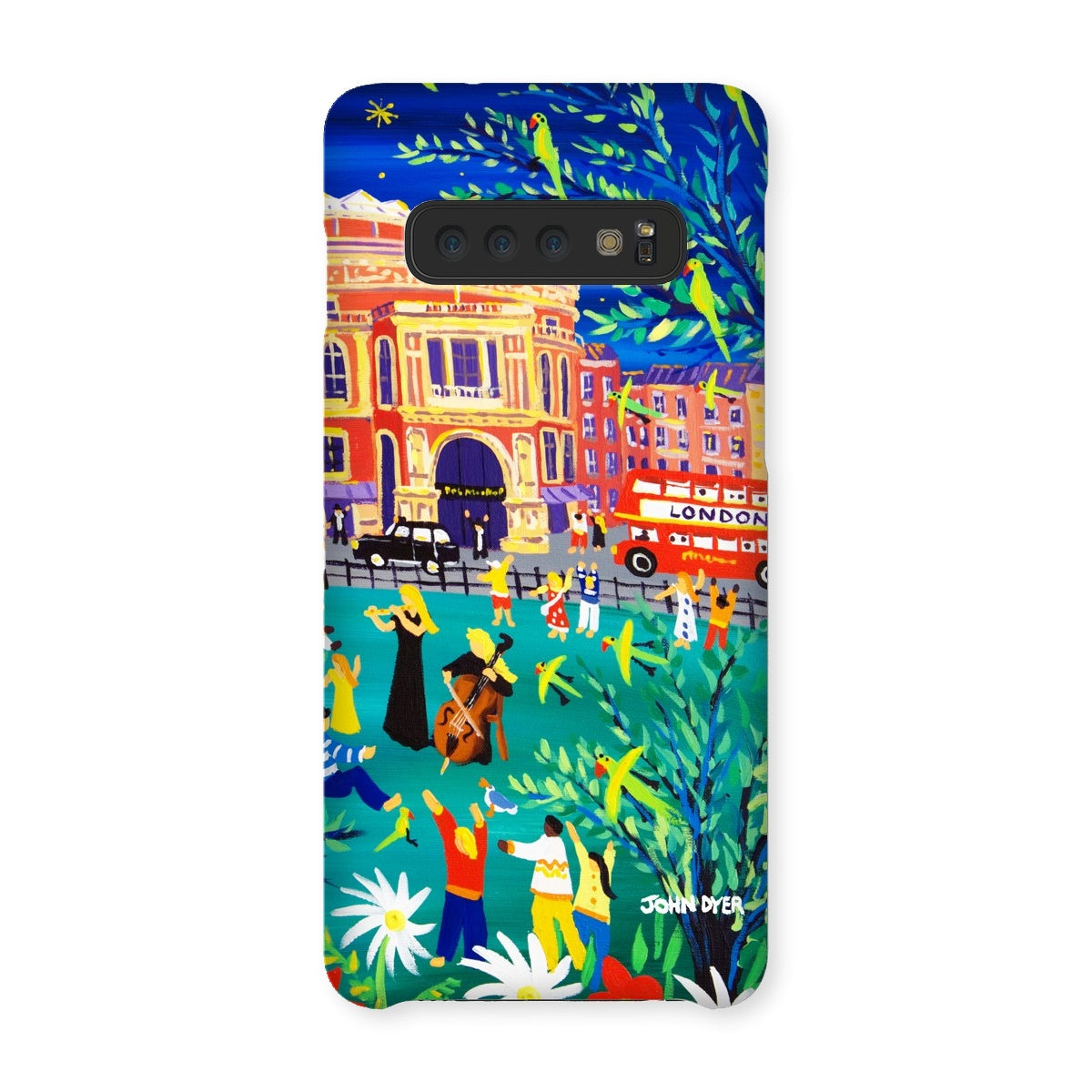 Snap Art Phone Case. Royal Albert Hall, Hyde park, London. Musicians. Artist John Dyer. Cornwall Art Gallery