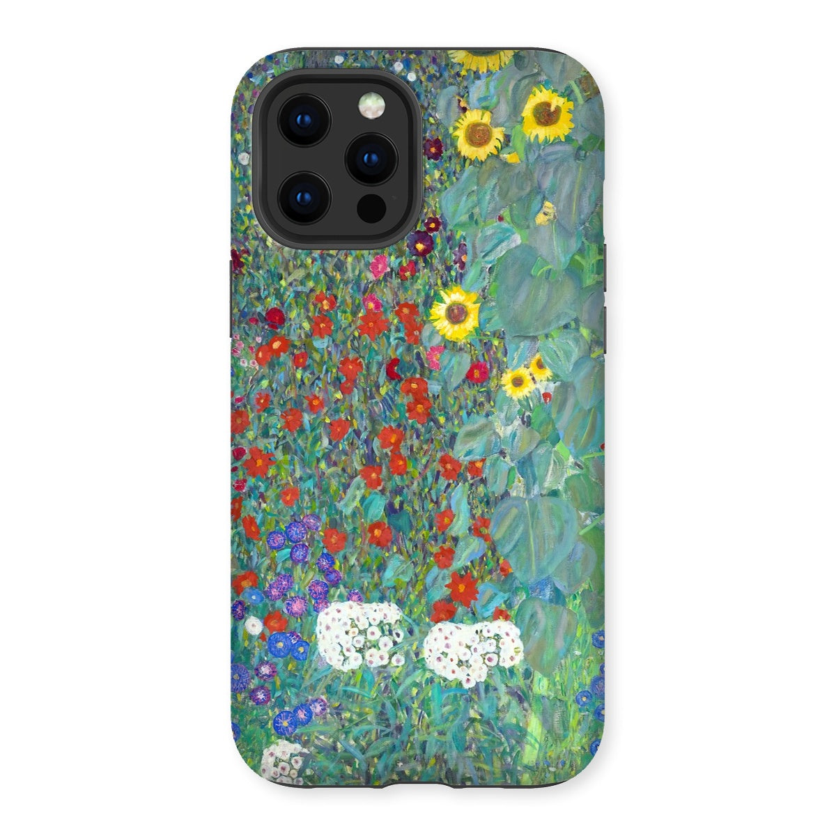 Tough Art Phone Case. &#39;Cottage Garden with Sunflowers&#39;. Artist Gustav Klimt. British Art Gallery