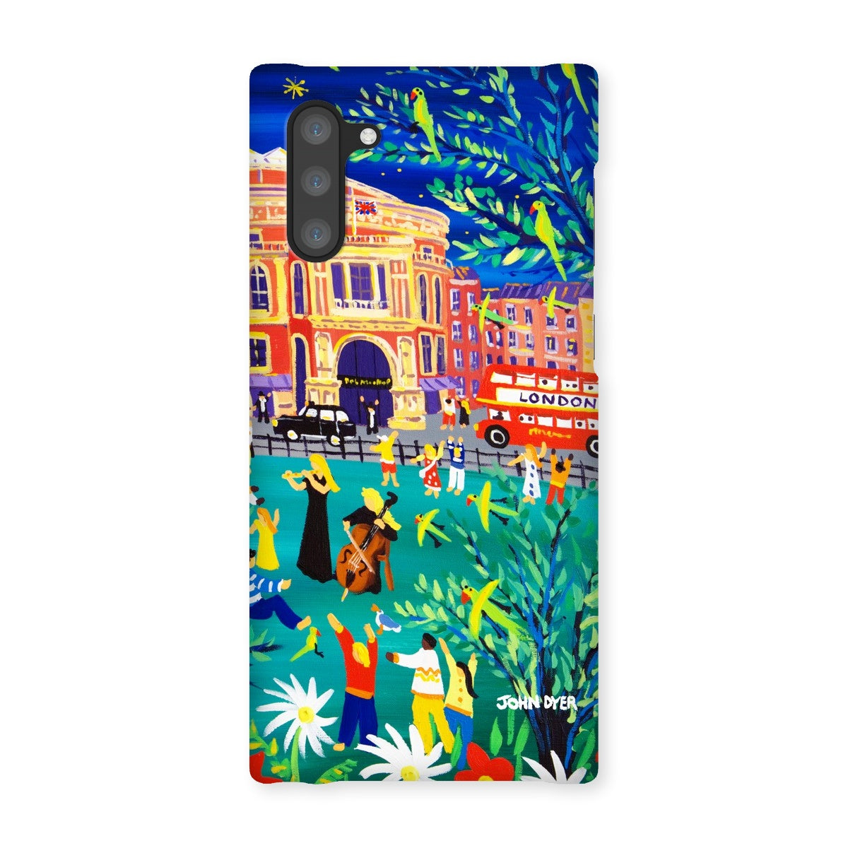 Snap Art Phone Case. Royal Albert Hall, Hyde park, London. Musicians. Artist John Dyer. Cornwall Art Gallery
