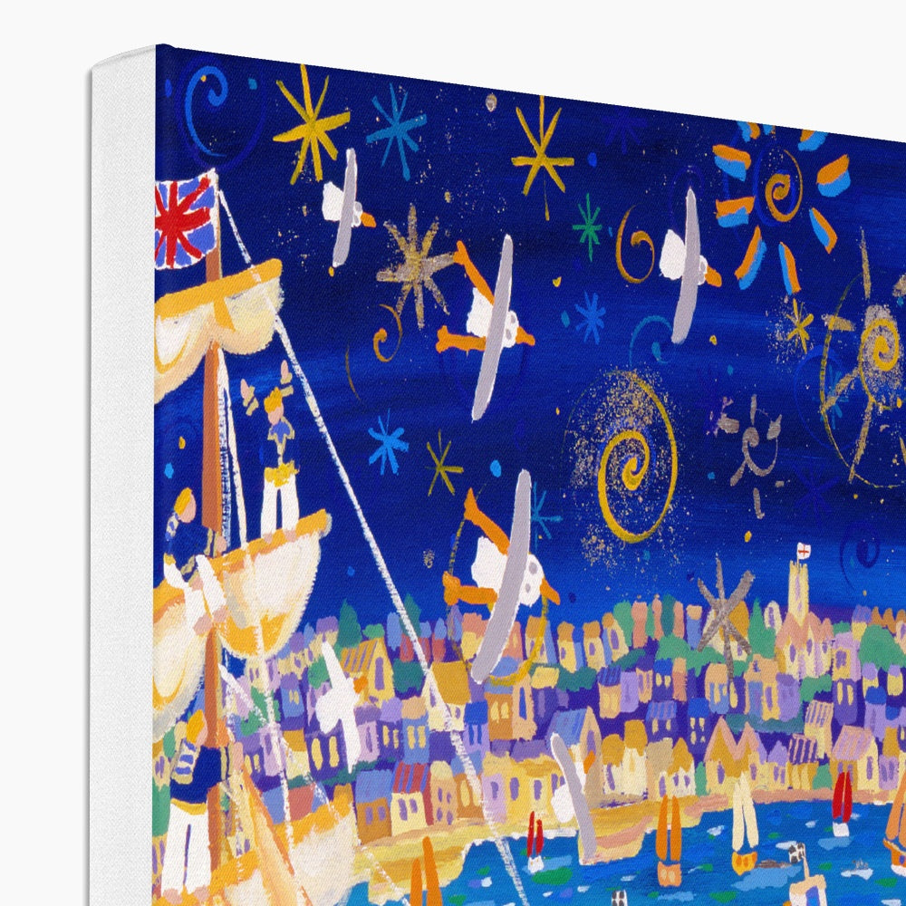 Tall Ships and Small Ships 1998. Canvas Art Print by John Dyer