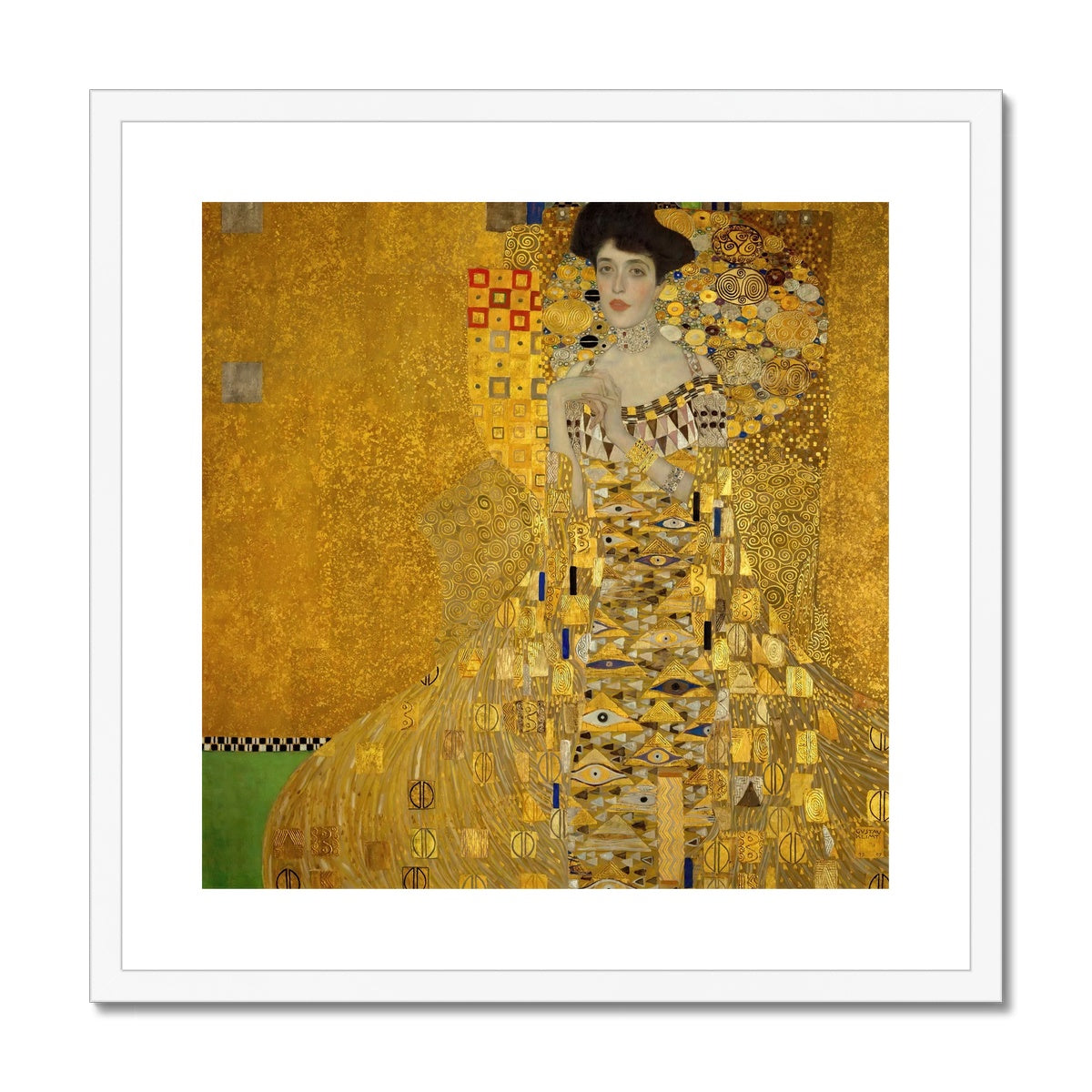 Gustav Klimt Framed Open Edition Art Print. &#39;Portrait of Adele Bloch-Bauer&#39;. Art Gallery Historic Art
