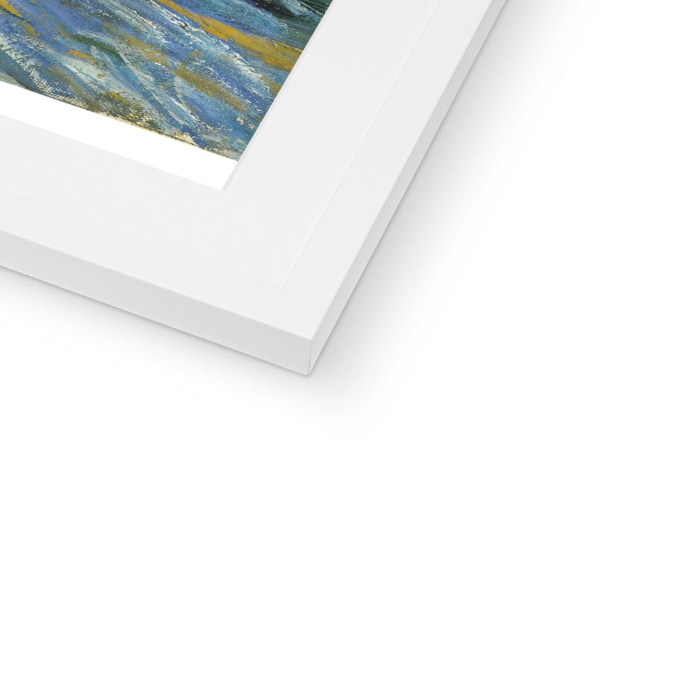 Vincent Van Gogh Framed Open Edition Art Print. &#39;Seascape near Les Saintes-Maries-de-la-Mer&#39;. Art Gallery Historic Art