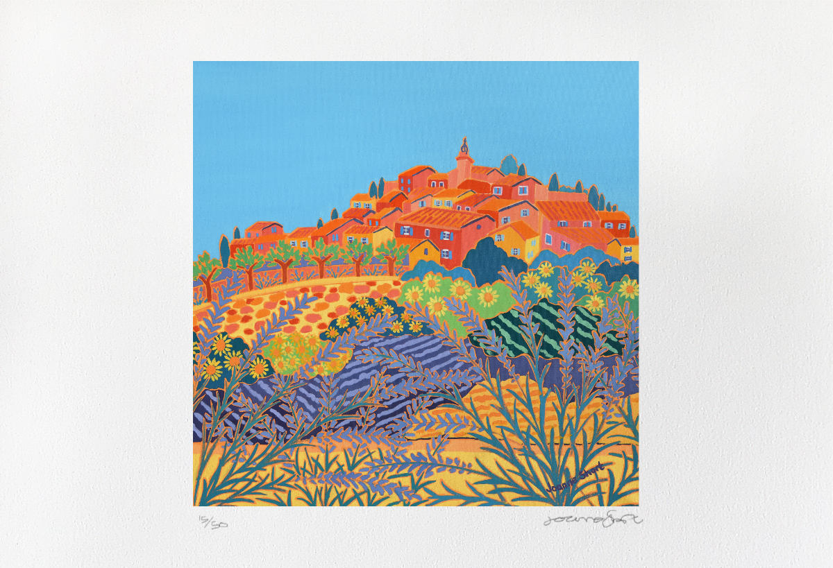 Limited Edition French Print by Joanne Short. Summer Sunshine, Roussillon, Provence