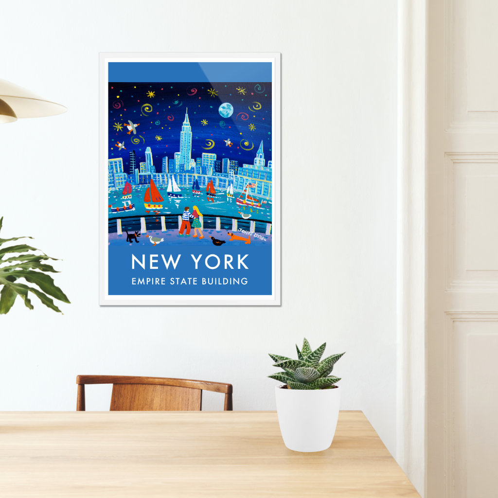New York City Prints. Empire State Building. Art Posters of New York by John Dyer. Wall Art Gallery NY