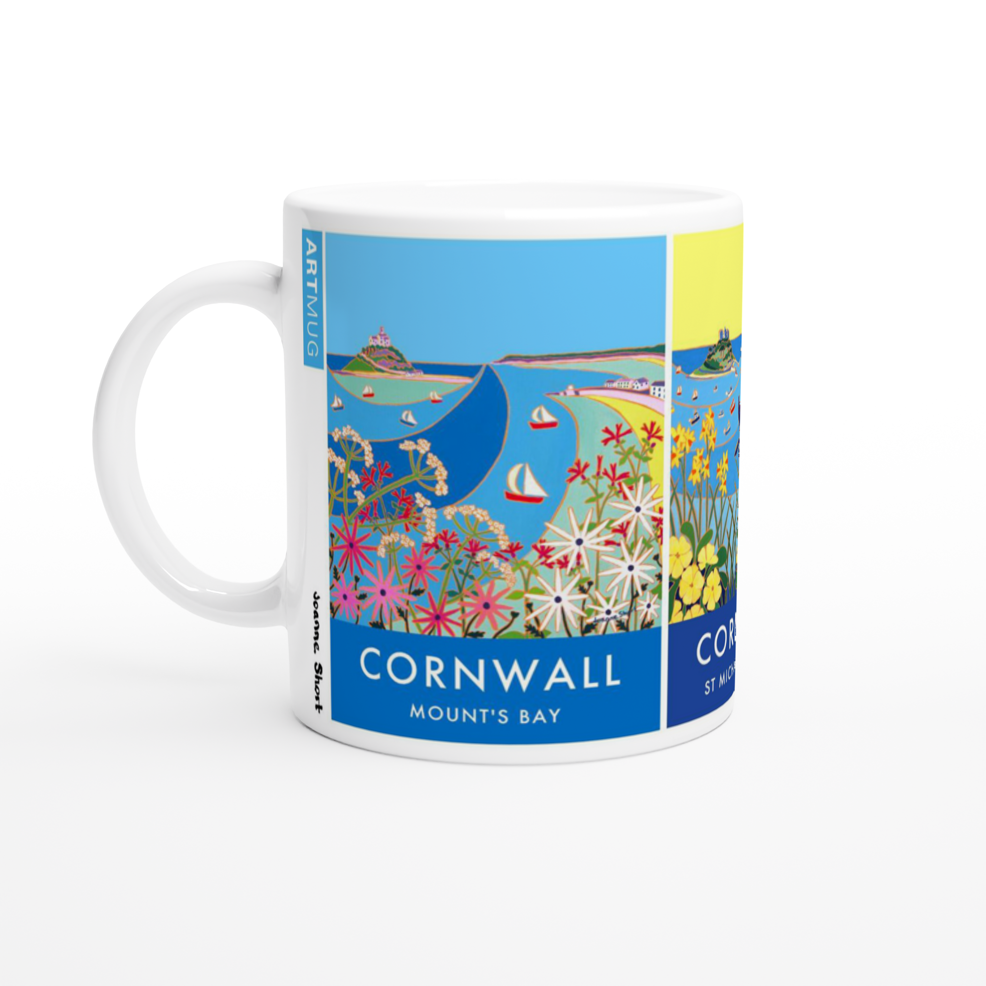 Art Mug featuring St Michael's Mount in Cornwall by Artist Joanne Short