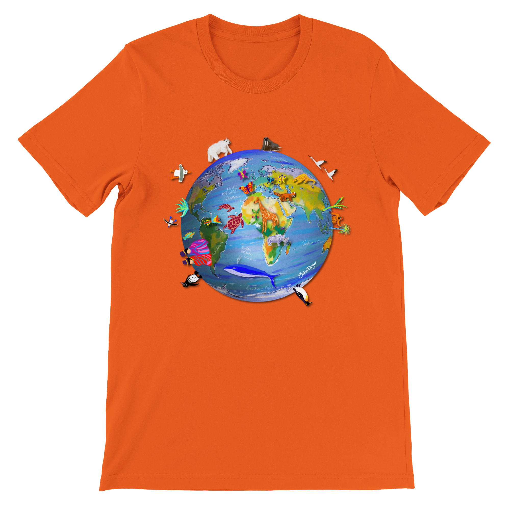Earth T-Shirt Artist John Dyer John Dyer Gallery