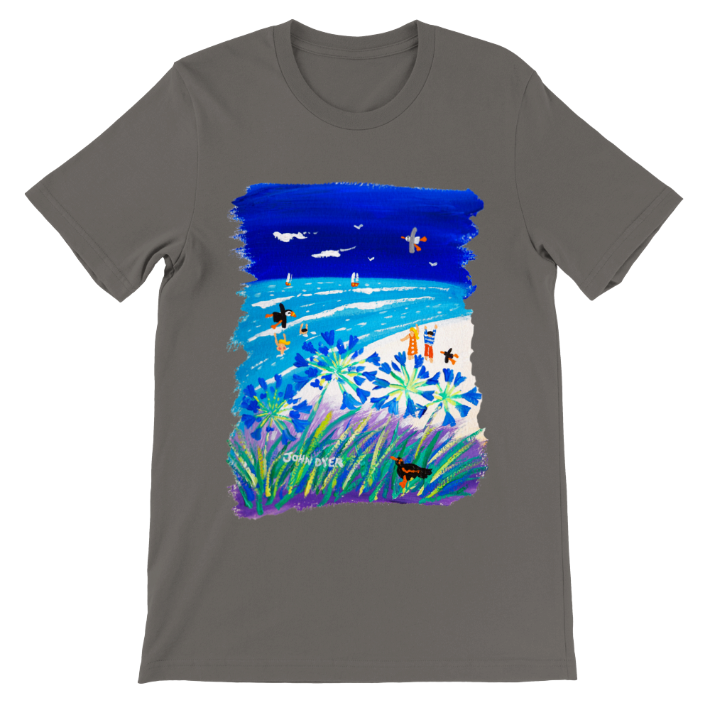 John Dyer Unisex Seaside Art Cornwall T-Shirt. &#39;Tresco Island&#39;. Cornwall Art Gallery