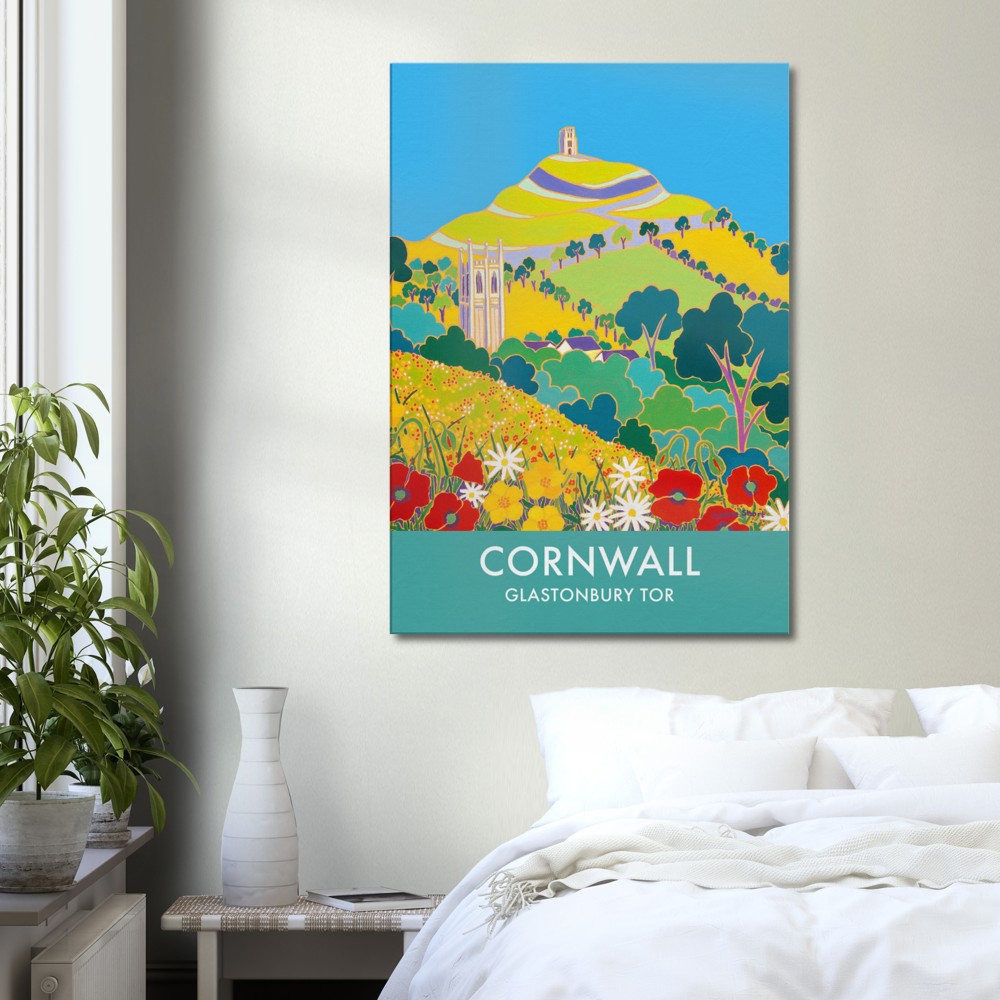 Canvas Art Print by Joanne Short of Glastonbury Tor, Cornwall from our Somerset Art Gallery