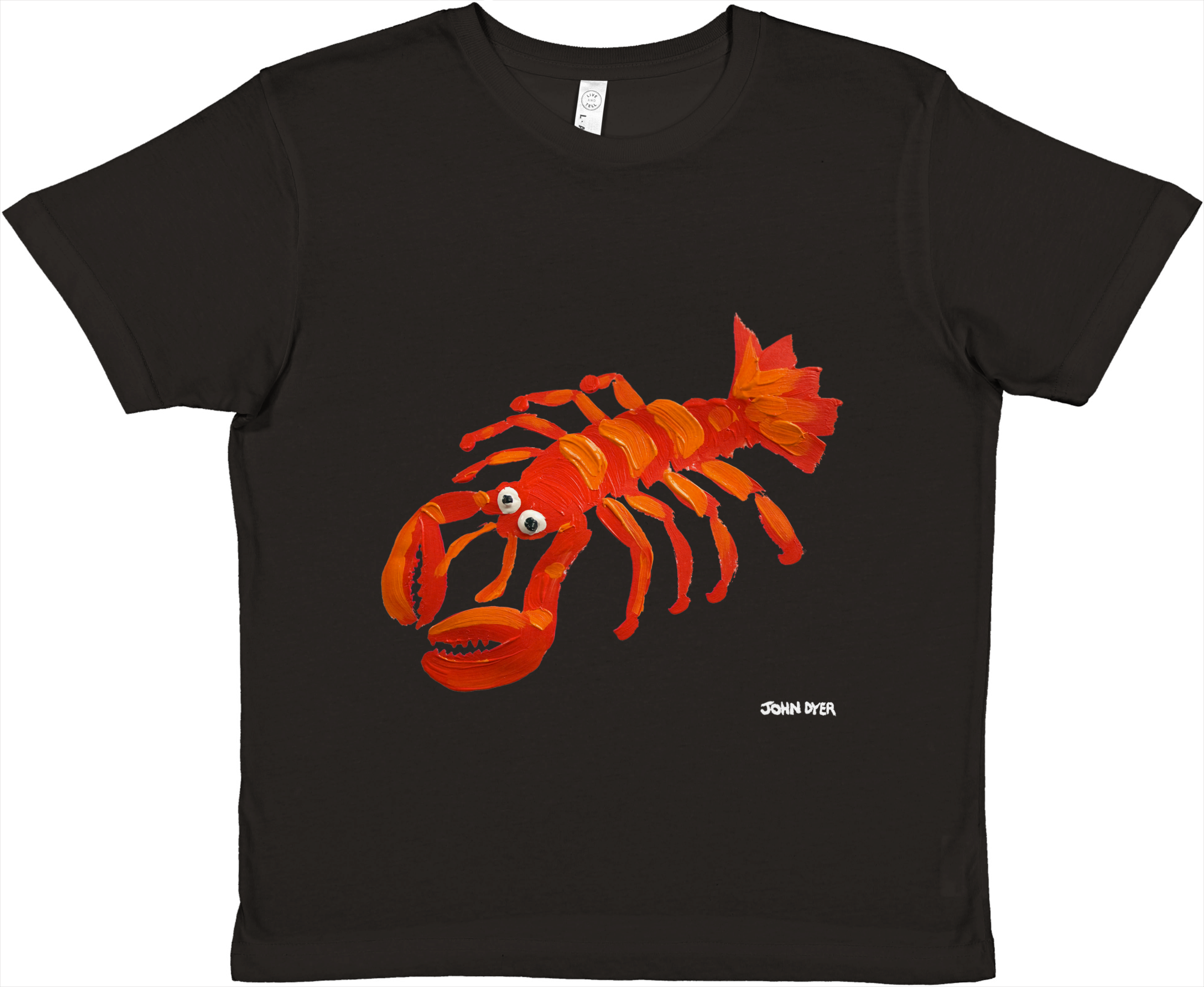 Cornish Lobster kids art t-shirt by John Dyer