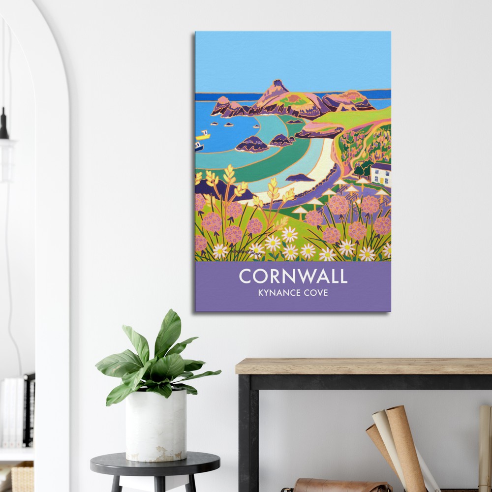 Canvas Art Print by Joanne Short of Kynance Cove, Cornwall from our Cornwall Art gallery