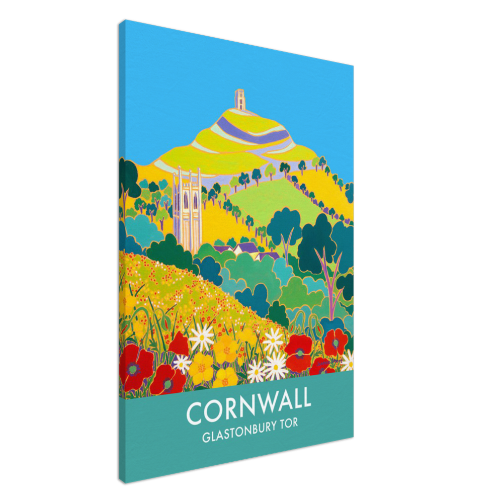 Canvas Art Print by Joanne Short of Glastonbury Tor, Cornwall from our Somerset Art Gallery