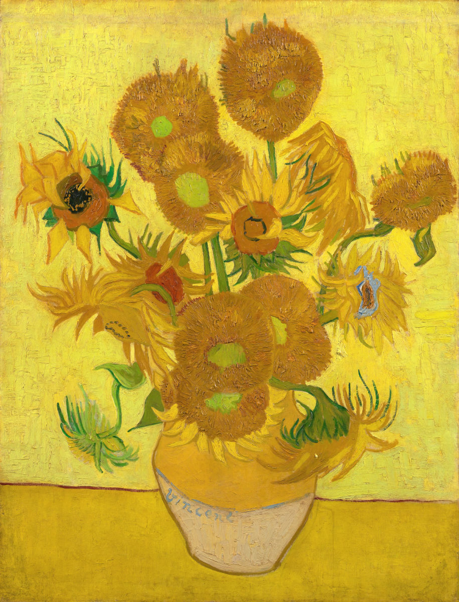 'Sunflowers' by Vincent Van Gogh. Open Edition Fine Art Print. Art Gallery Historic Art